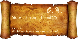 Oberleitner Mikeás névjegykártya